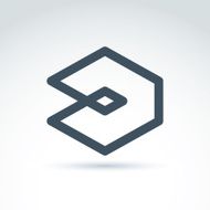 Vector abstract icon symbol N11