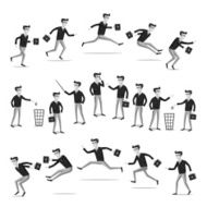 business flat web infographic vector grey men people N3