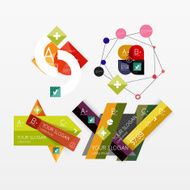 Paper graphics infographic web layouts N261