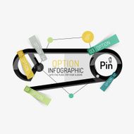 Minimal Line Design Office Web Infographics N77