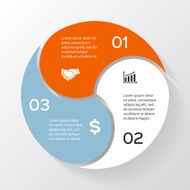 Vector circle business infographic diagram presentation N3