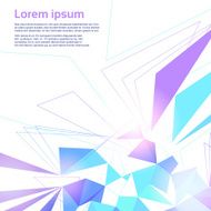 Abstract Triangle Geometrical Background with Copy Space