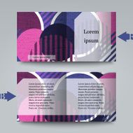 Brochure template with abstract background N23