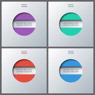 Set of banner templates with infographics design N4