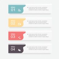 Set of infographics elements in modern flat business style N21