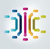 Arrow infographics scheme Vector N3