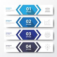 Design flat shadow step number banners graphic or website Vecto N15