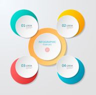 modern vector abstract 3d ring infographic elements N5