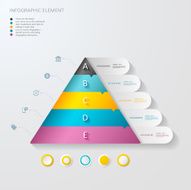 modern vector abstract 3d triangle infographic elements