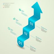 modern vector abstract 3d arrow infographic elements N3