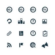 set of analytics research icons N3