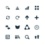 set of analytics research icons N5