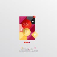 Modern abstract geometric info banner N387