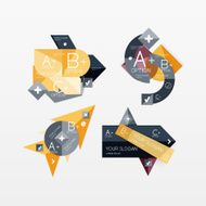 Paper graphics infographic web layouts N262