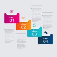 Vector colorful info graphics for your business presentations N321