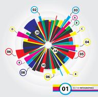 Pie chart infographic design template