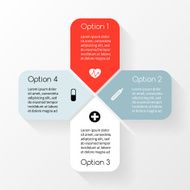 Vector circle plus sign infographic Template for diagram graph presentation N5