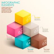 abstract 3d staircase infographics