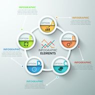 Modern infographics options banner N643