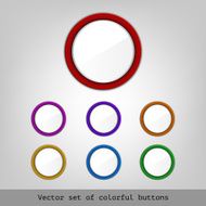 Vector color circle buttons N2