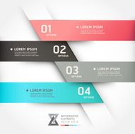 Abstract Infographics banner template N7