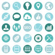 Vector Set of SEO Icons N11
