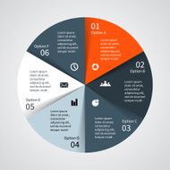 Modern vector info graphic for business project N251