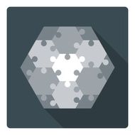 Hexagon puzzle - 13 parts