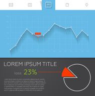 Detailed colorful infographic elements for web and design