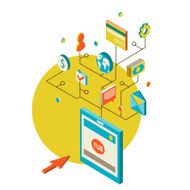 Icons for mobile marketing and online shopping N7
