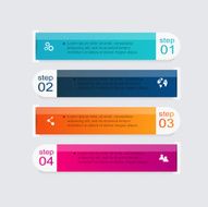 Vector colorful info graphics for your business presentations N328