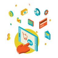 Icons for mobile marketing and online shopping N9