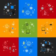 technology sticker infographic N42