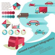 Ground transport infographics