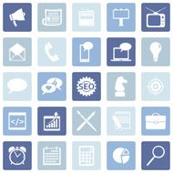 Vector Set of Advertising Icons N17
