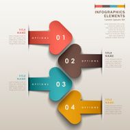 abstract 3d origami paper infographics N13