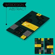 Three dimensional isometric concept with infographics elements