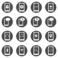 Vector Set of Concept Mobile Icons N2