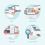 Vector illustration Flat computing background Programming coding Web development and N48