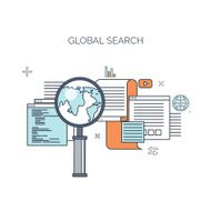 Vector illustration Flat computing background Programming coding Web development and N51