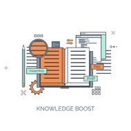 Vector illustration Flat computing background Programming coding Web development and N53