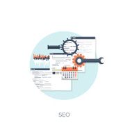 Vector illustration Flat computing background Programming coding Web development and N76