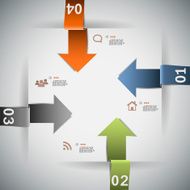 Four Steps Infographic Template N2