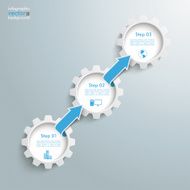 3 Gears Arrows Growth
