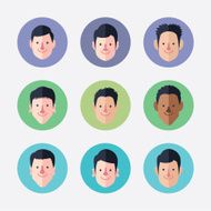 Set of avatar icons N22