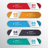Design clean number banners template graphic or website vector e N3