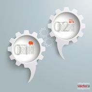 2 Speech Bubble Gears