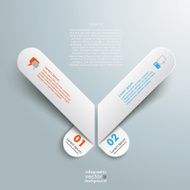 2 White Round Banners