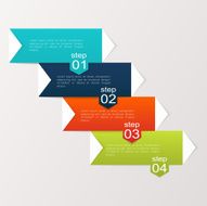 Vector colorful info graphics for your business presentations N332