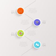 Abstract digital illustration Infographic N23